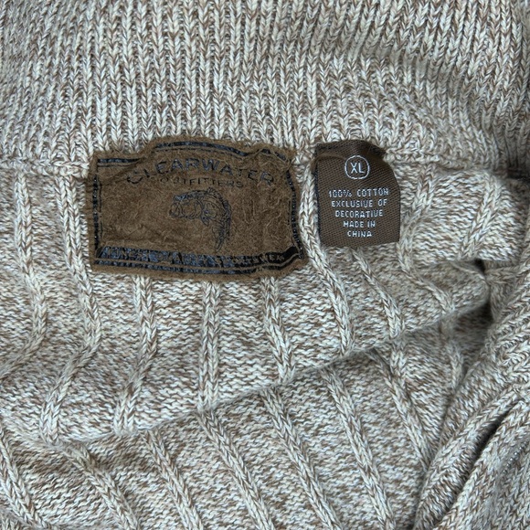 Clearwater Outfitters Mens Full Zip Ribbed Cotton Cardigan Sweater, size XL - Picture 7 of 10